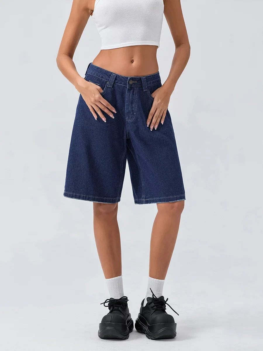 Maison Bonneterie™ | Loose Denim Shorts