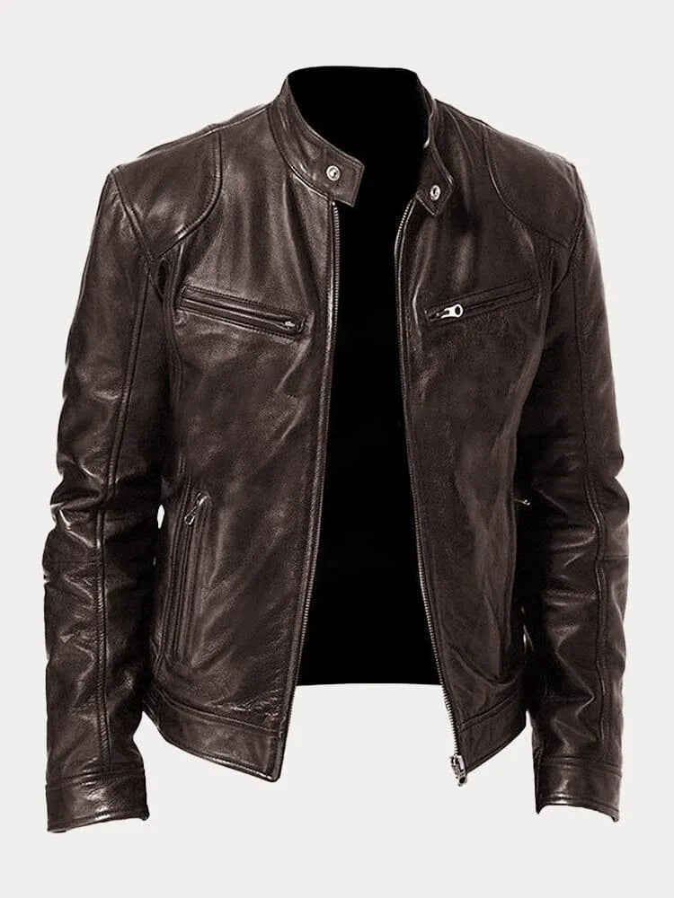 Maison Bonnetterie™ | Victor Casual Leather Jacket
