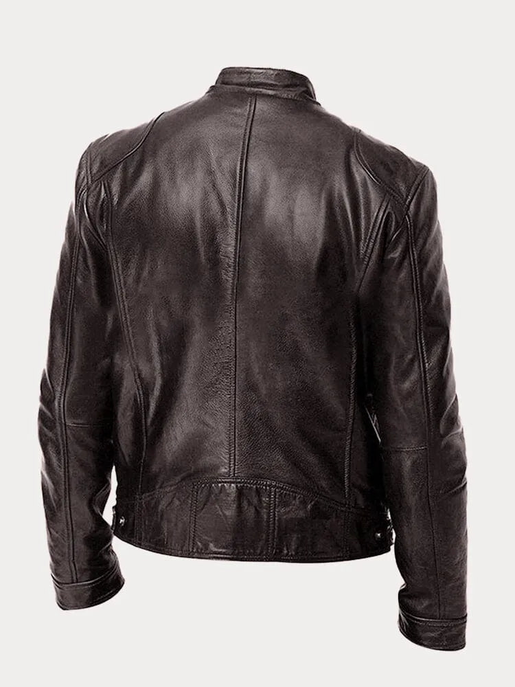 Maison Bonnetterie™ | Victor Casual Leather Jacket