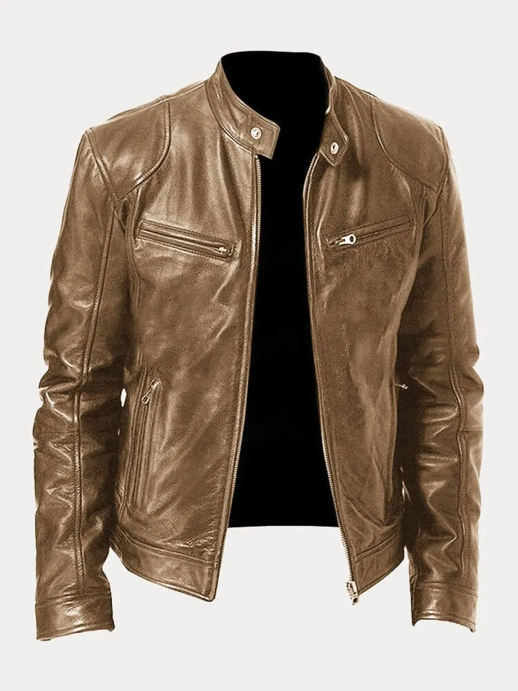 Maison Bonnetterie™ | Victor Casual Leather Jacket