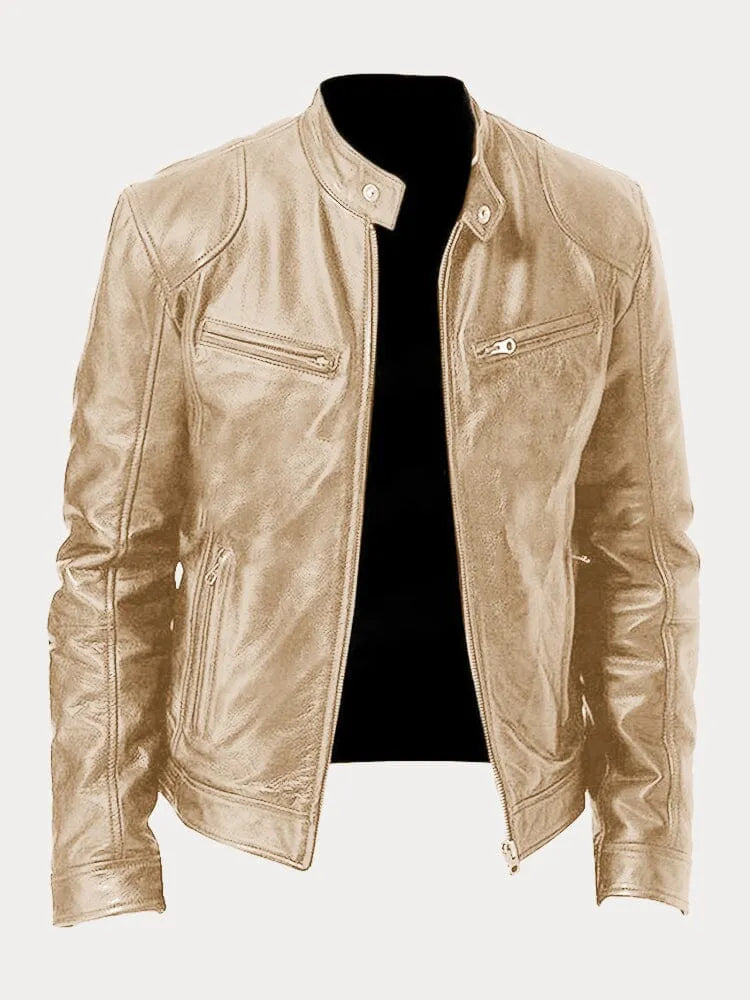 Maison Bonnetterie™ | Victor Casual Leather Jacket