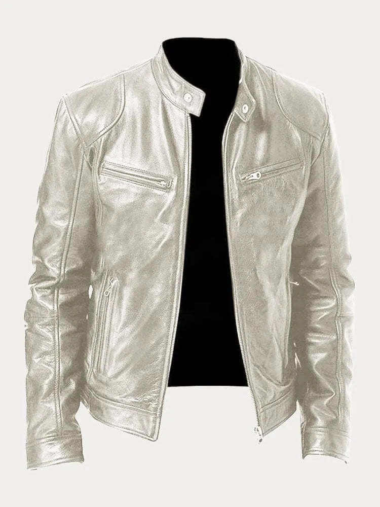 Maison Bonnetterie™ | Victor Casual Leather Jacket