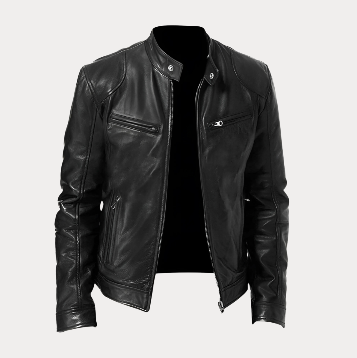 Maison Bonnetterie™ | Victor Casual Leather Jacket