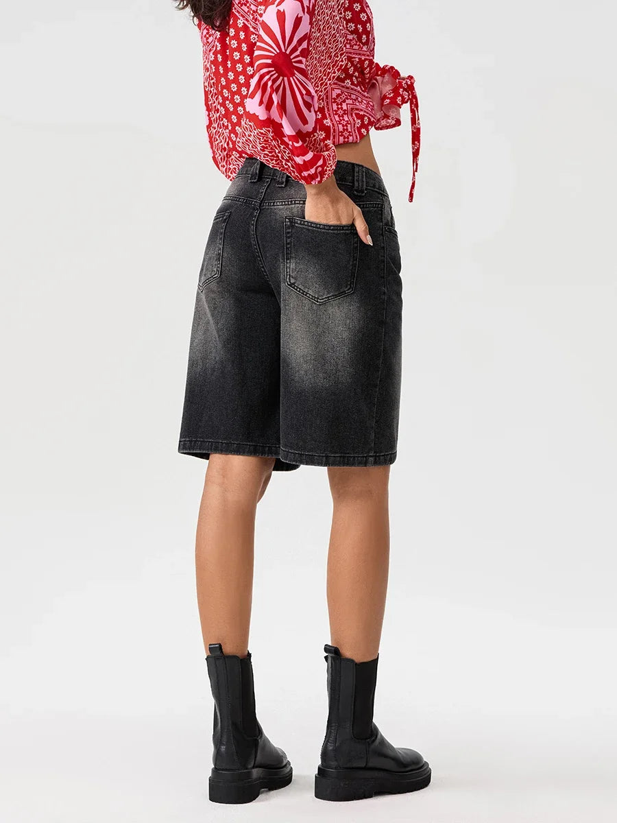 Maison Bonneterie™ | Loose Denim Shorts