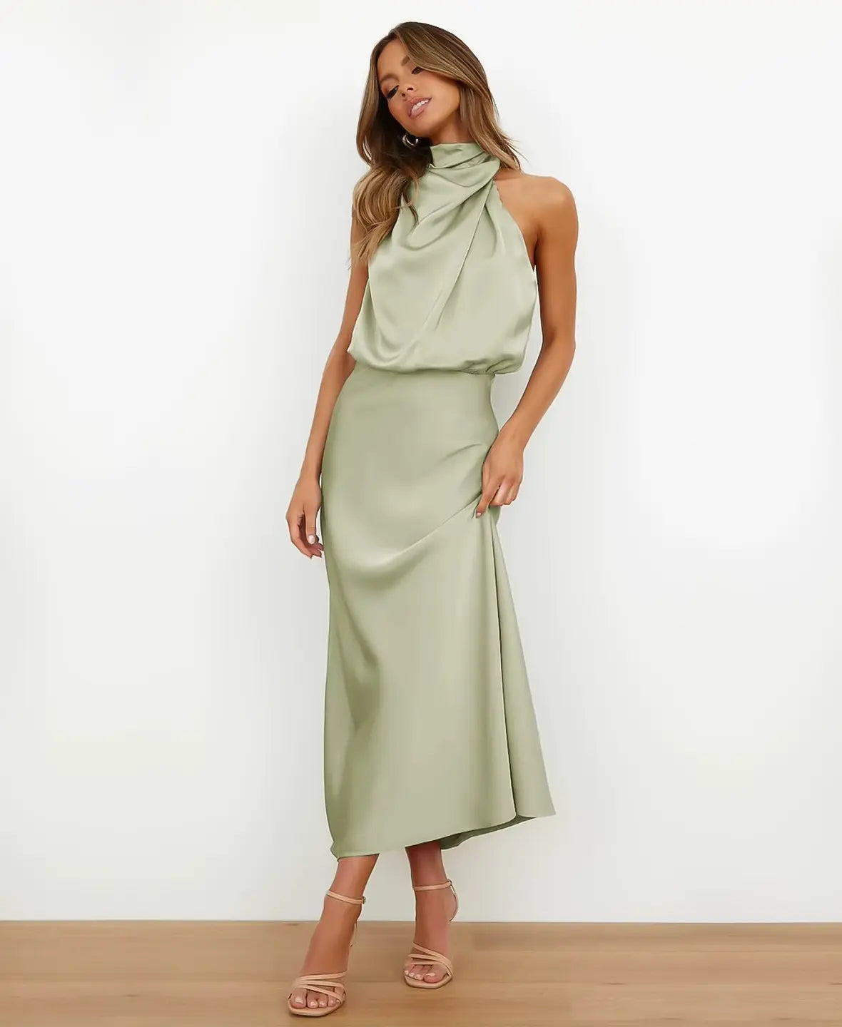 Maison Bonneterie™ | Solène High Waist Midi Dress