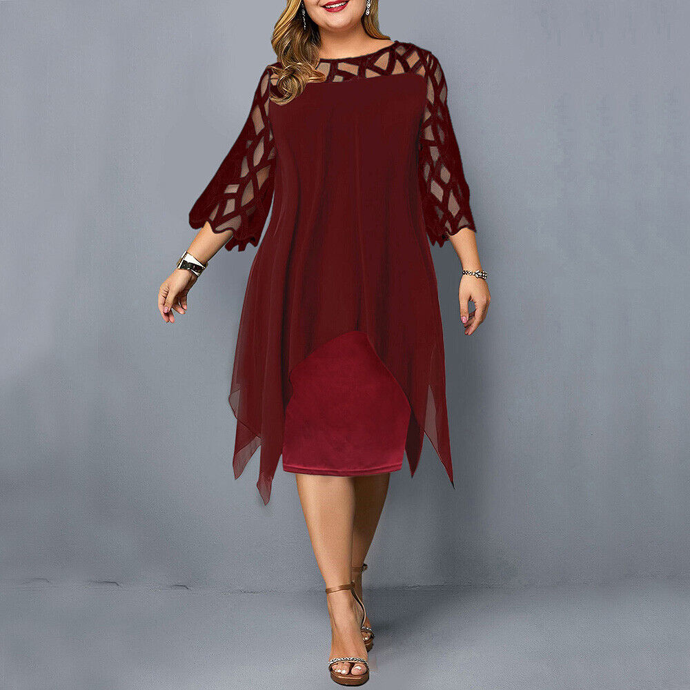 Maison Bonneterie™ | Kristyn Chic Plus Size Midi Dress