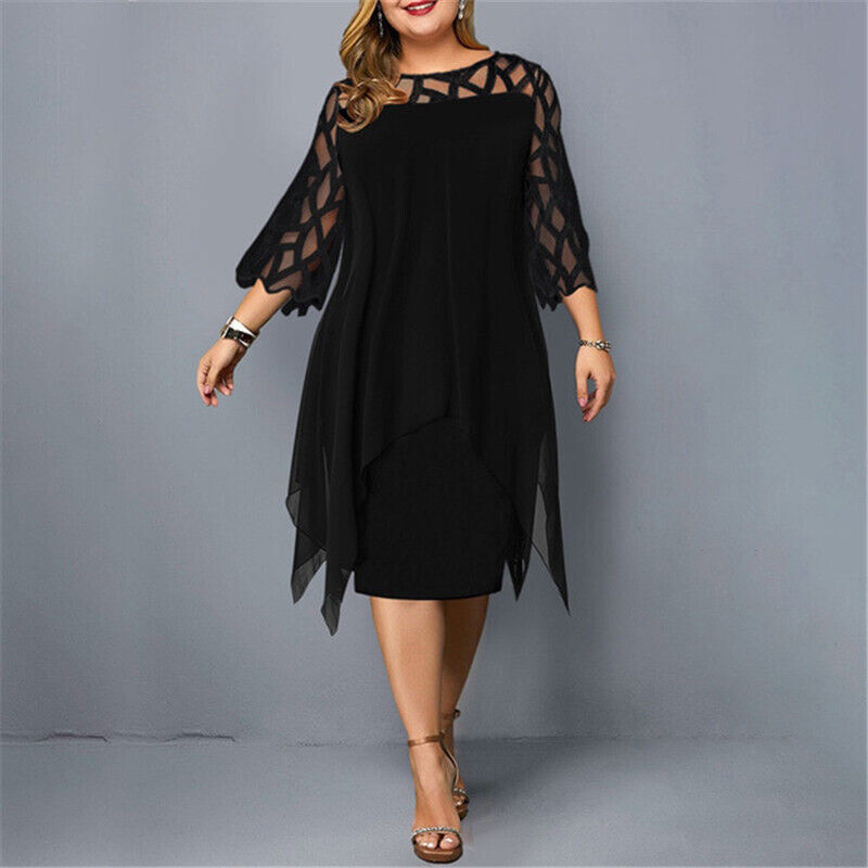 Maison Bonneterie™ | Kristyn Chic Plus Size Midi Dress