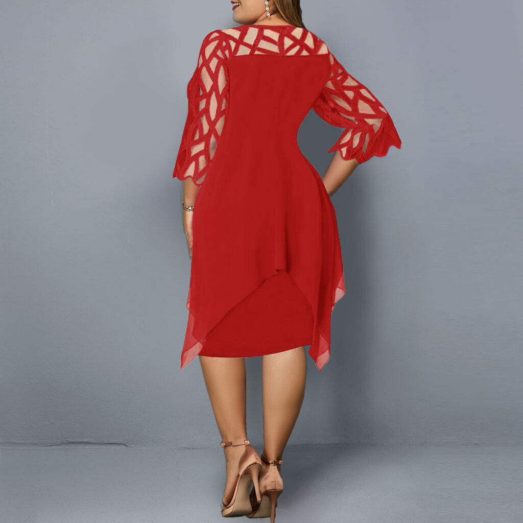 Maison Bonneterie™ | Kristyn Chic Plus Size Midi Dress
