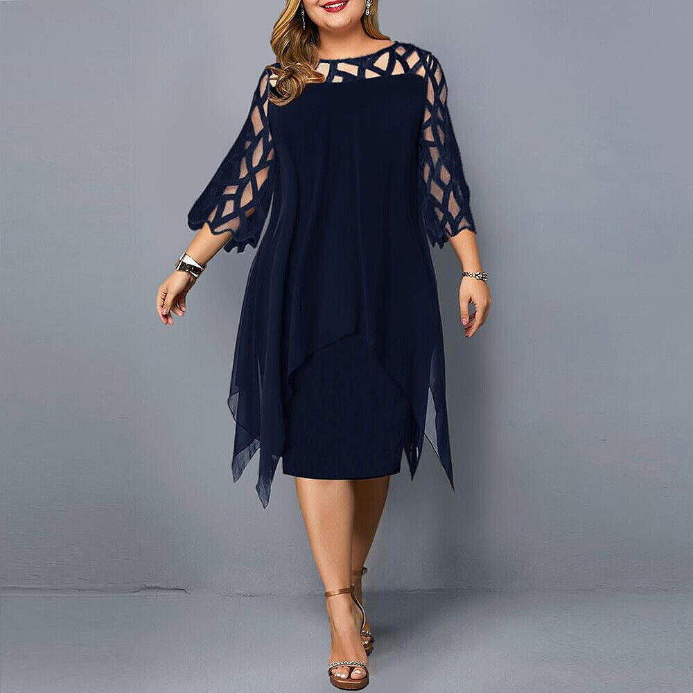 Maison Bonneterie™ | Kristyn Chic Plus Size Midi Dress