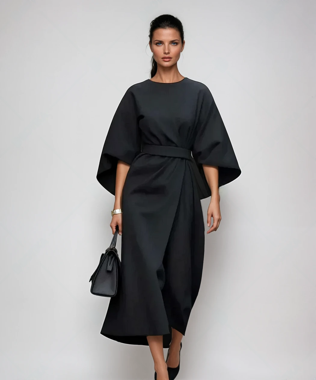 Maison Bonneterie™ | Sofia Trendy Dress with Wide Sleeves