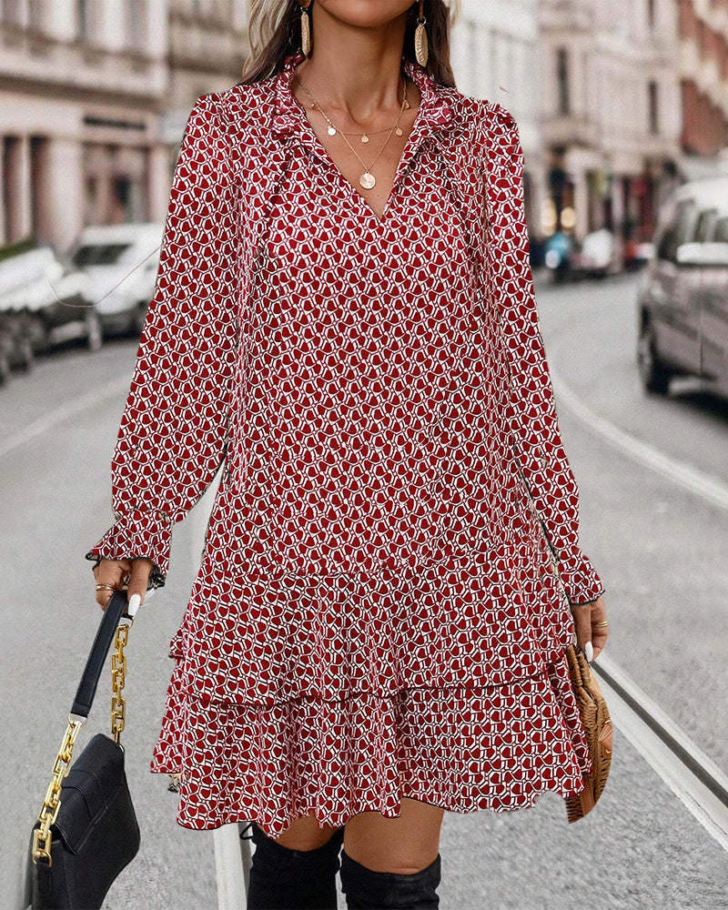 Maison Bonnetterie™ | Liana Blossom Dress with Long Sleeves