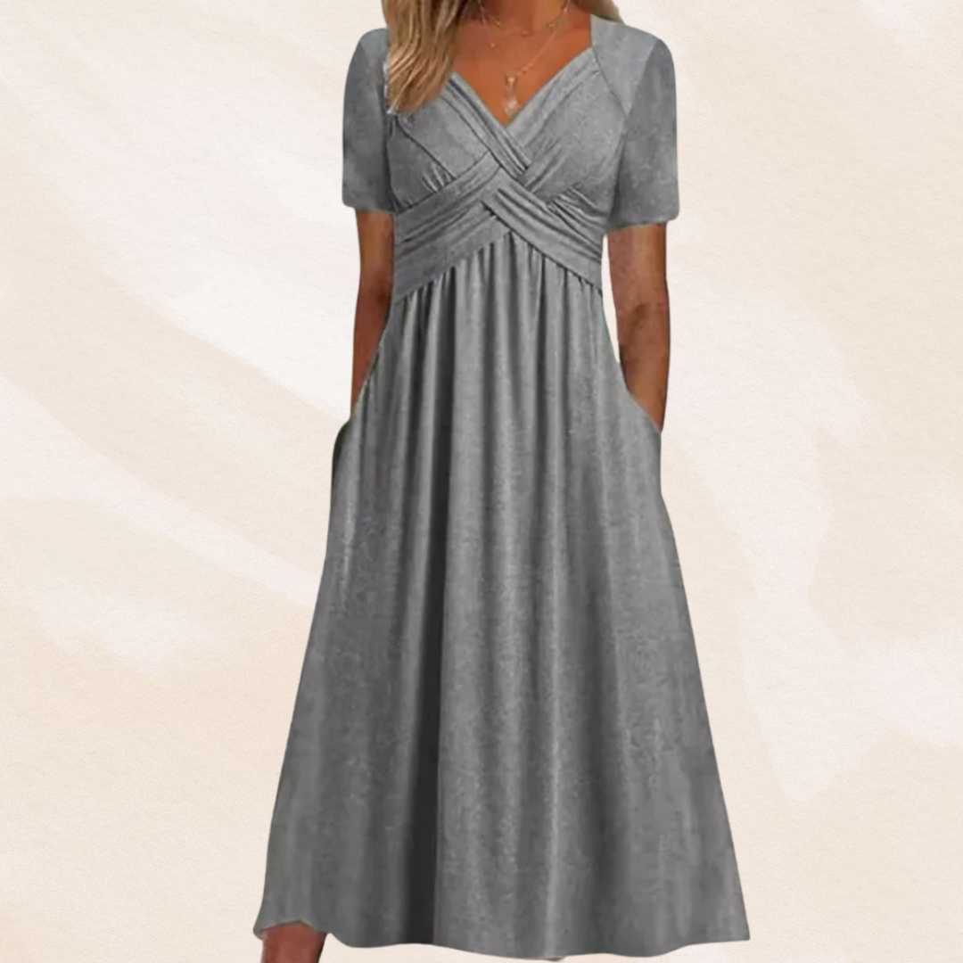 Maison Bonnetterie™ | Rosella Elegant Summer Dress with Tummy Control