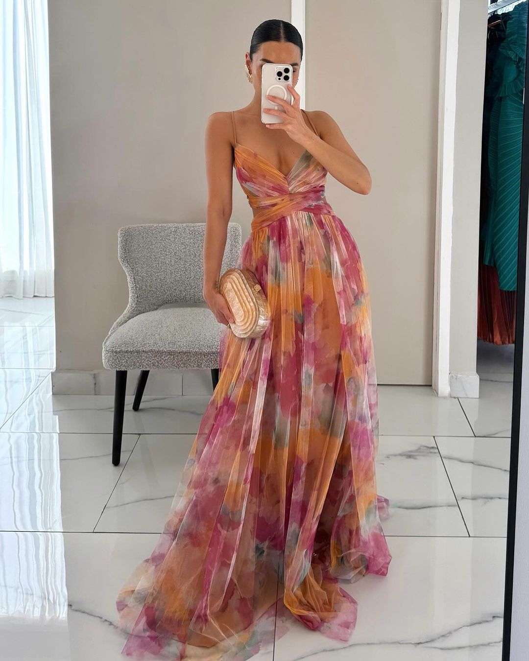 Maison Bonneterie™ | Giselle Enchanting Maxi Dress with Floral Print