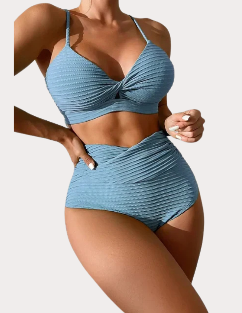 Maison Bonnetterie™ | Luna High-Waisted Bikini with Ruffles