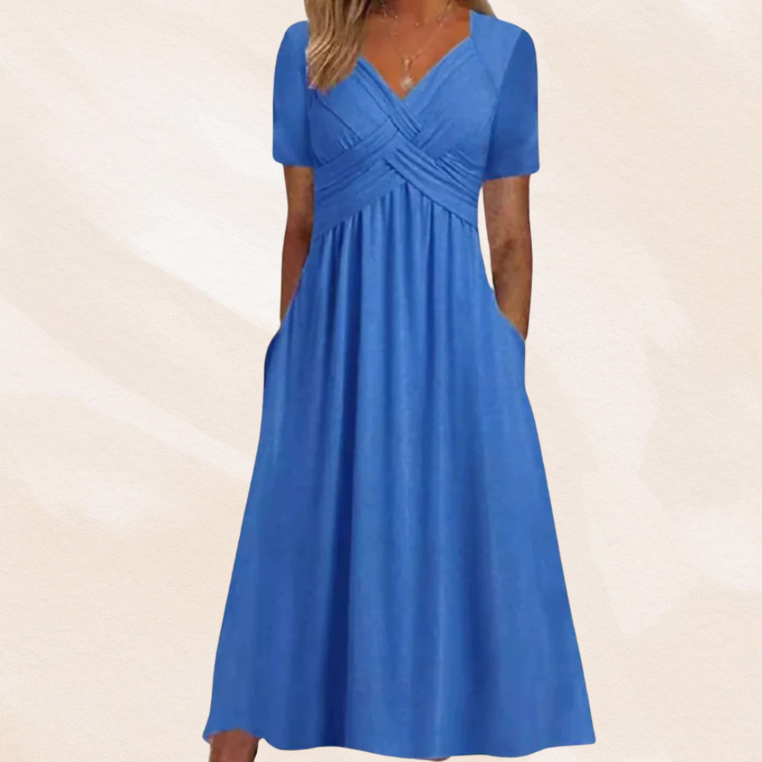 Maison Bonnetterie™ | Rosella Elegant Summer Dress with Tummy Control