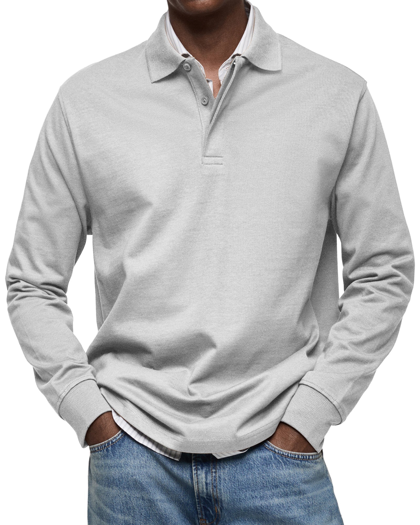 Maison Bonneterie™ | Alexandre Long Sleeve Casual Polo