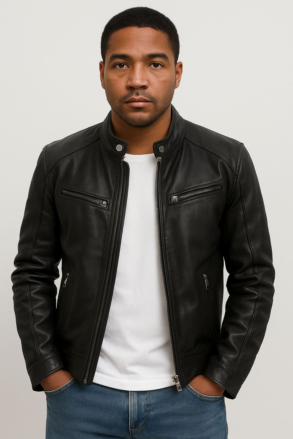 Maison Bonnetterie™ | Victor Casual Leather Jacket