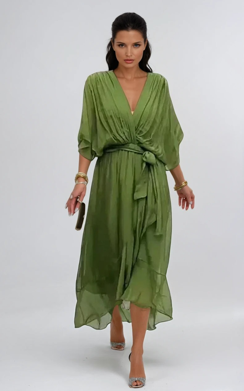 Maison Bonneterie™ | Celeste Light Dress with V-Neck