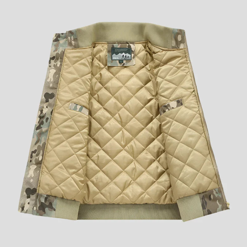 Maison Bonnetterie™ | Maverick Camo Bomber Jacket
