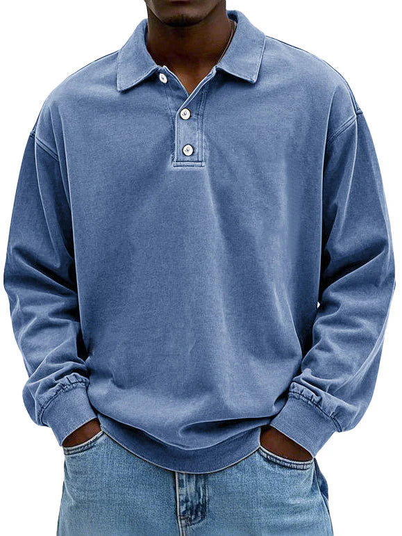 Maison Bonneterie™ | Maxime Stylish Long-Sleeved Polo Shirt