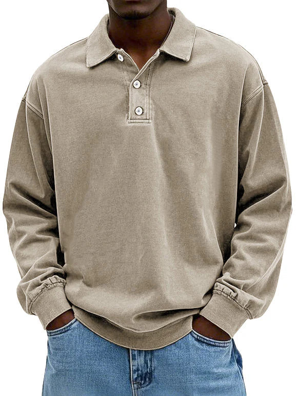 Maison Bonneterie™ | Maxime Stylish Long-Sleeved Polo Shirt