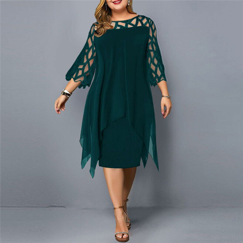 Maison Bonneterie™ | Kristyn Chic Plus Size Midi Dress
