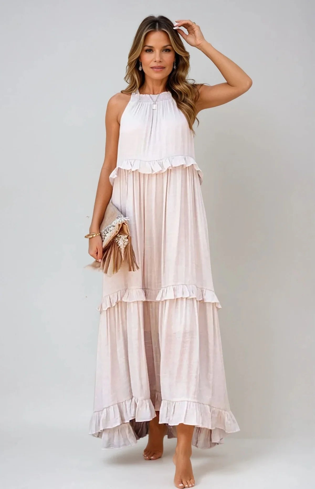 Eliana Ruffle Maxi Dress