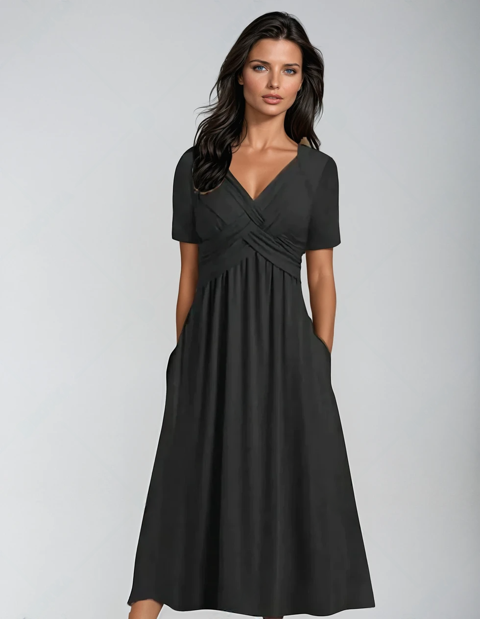 Maison Bonnetterie™ | Rosella Elegant Summer Dress with Tummy Control